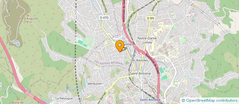 localisation de l'entreprise DUVERGER SERVICES à LES PENNES-MIRABEAU