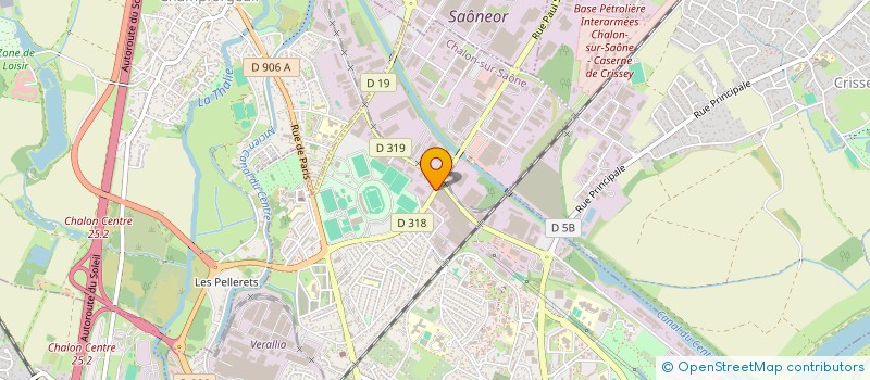 localisation de l'entreprise DUVERNOY INVEST à CHALON-SUR-SAONE