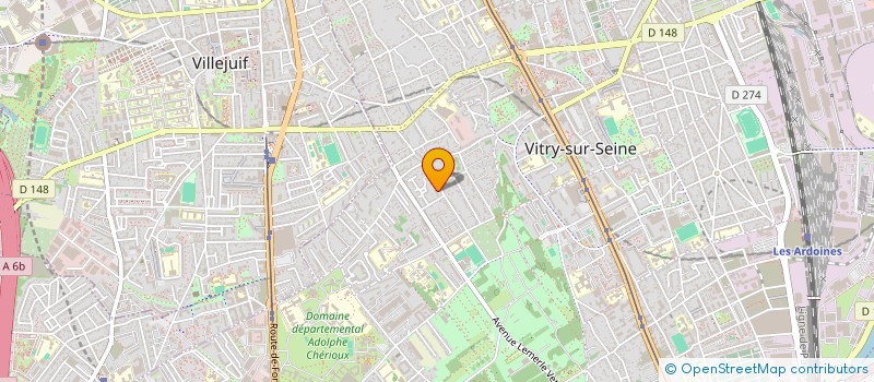 localisation de l'entreprise DUVERRIERE PRODUCTIONS  VITRY-SUR-SEINE