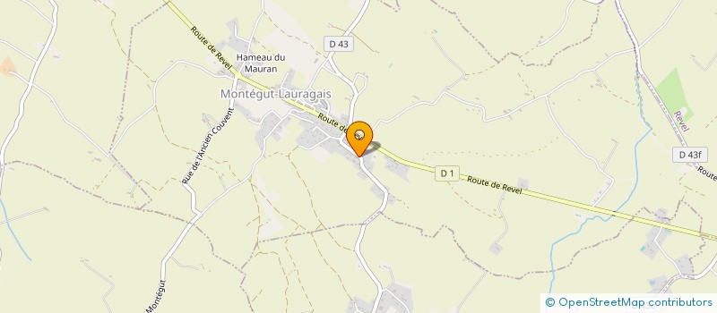 localisation de l'entreprise DUVETS RIVIERE  MONTEGUT-LAURAGAIS