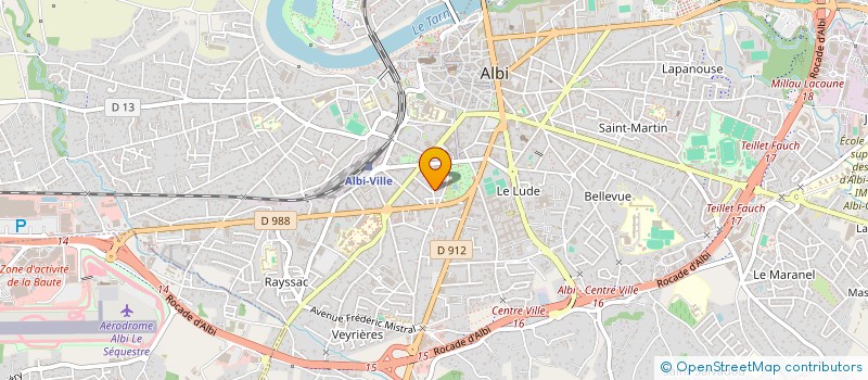 localisation de l'entreprise DUVI à ALBI