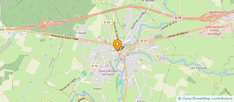 localisation de l'entreprise DUVIGNAUD  CHAROLLES