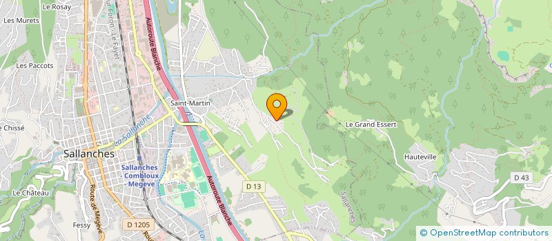 localisation de l'entreprise DUVILLARD DS2C à SALLANCHES