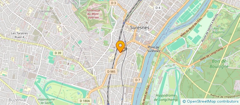 localisation de l'entreprise DUVIN à SURESNES