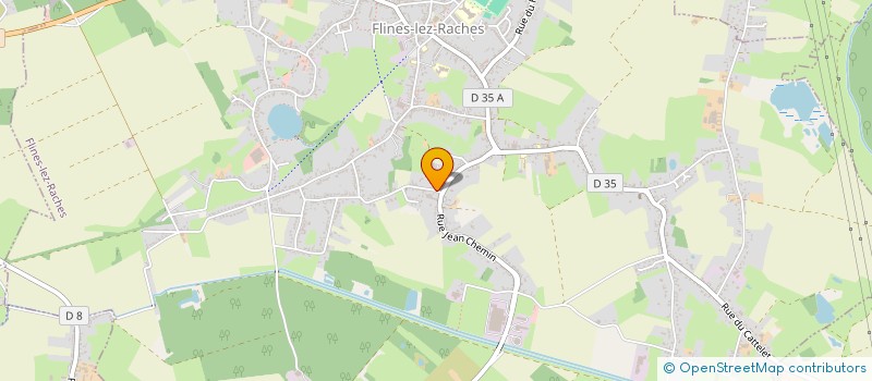 localisation de l'entreprise DUVINAGE BERNARD  FLINES-LEZ-RACHES