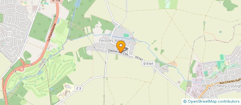 localisation de l'entreprise DUVINAGE IMMO  FEROLLES-ATTILLY