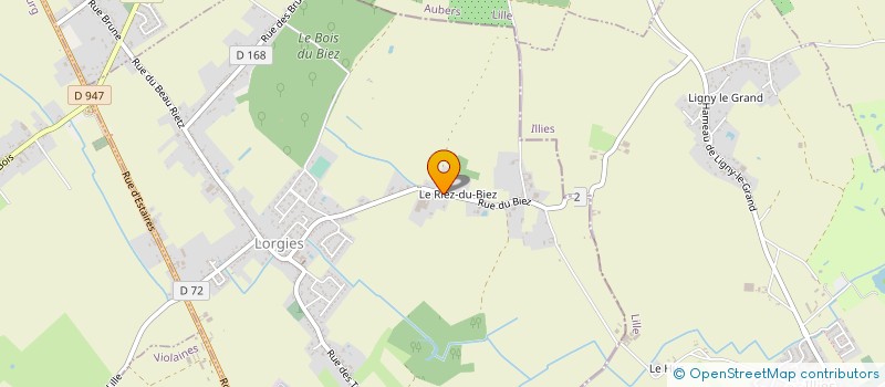 localisation de l'entreprise DUVIQUET T.P  LORGIES