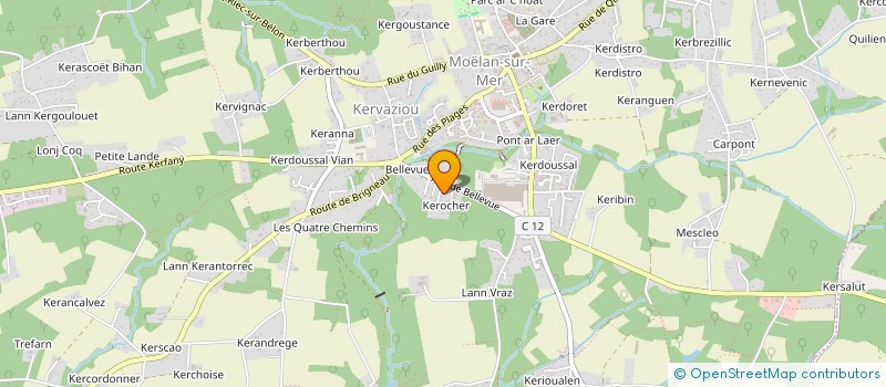 localisation de l'entreprise DUVIVIER  MOELAN-SUR-MER