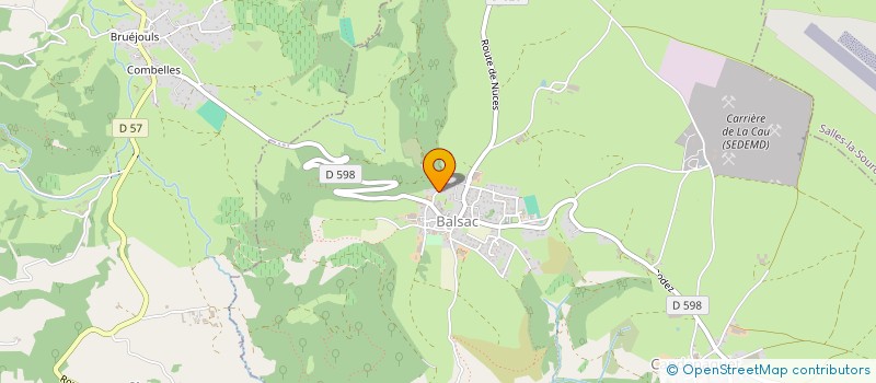 localisation de l'entreprise DUVIVIER GHYSLAIN  DRUELLE BALSAC