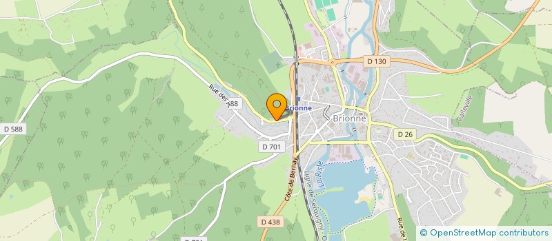 localisation de l'entreprise DUVIVIER THOMAS  BRIONNE