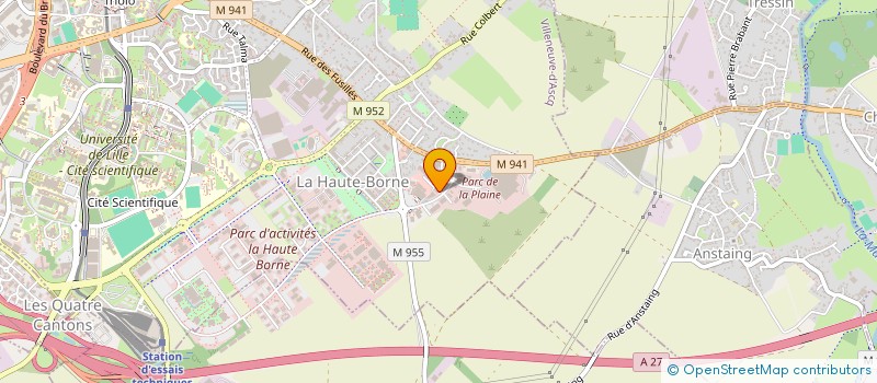 localisation de l'entreprise DUVZAM à VILLENEUVE-D'ASCQ