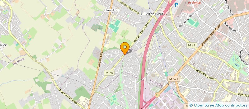 localisation de l'entreprise DUWOOD COMPANY à RONCQ