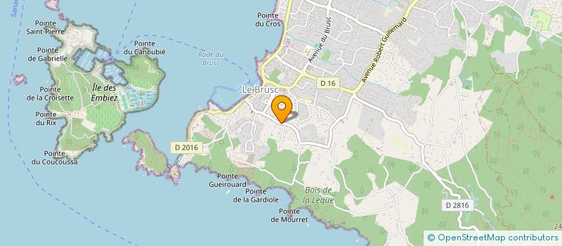 localisation de l'entreprise DUX à SIX-FOURS-LES-PLAGES