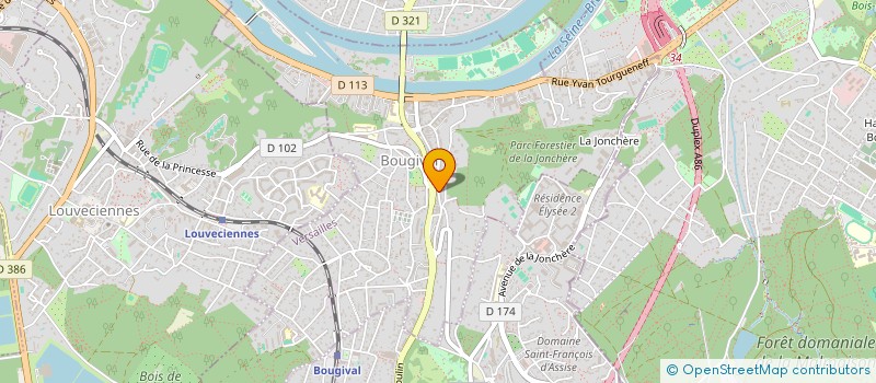 localisation de l'entreprise DUX CONSEIL à BOUGIVAL