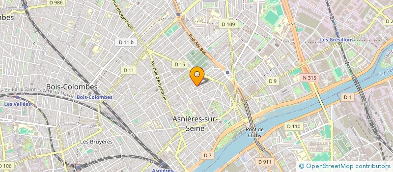 localisation de l'entreprise DUX SERVICES  ASNIERES-SUR-SEINE