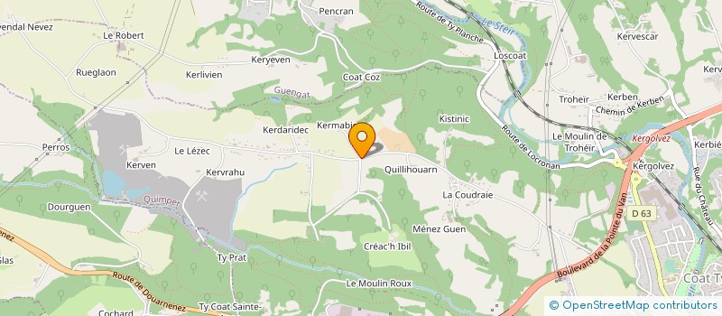 localisation de l'entreprise DUXAR à QUIMPER