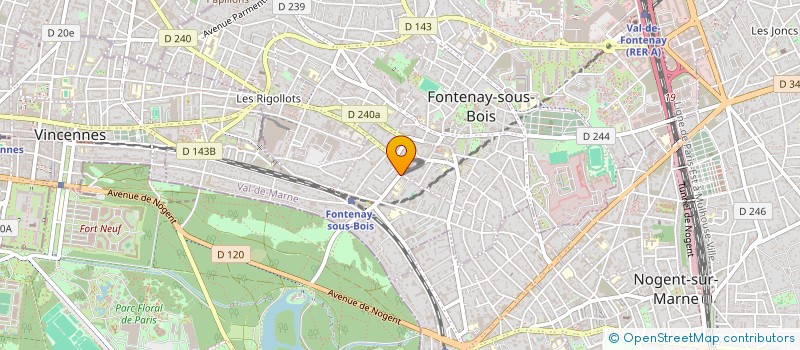 localisation de l'entreprise DUYA MUSIC à FONTENAY SOUS BOIS