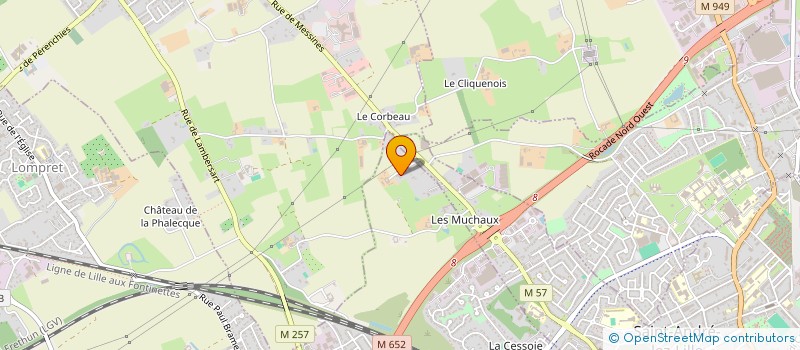 localisation de l'entreprise DUYCK-BACQUET à LAMBERSART