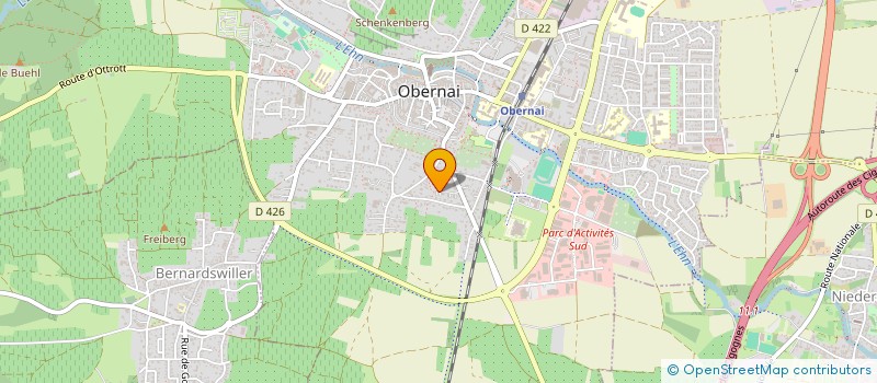 localisation de l'entreprise DUZAC SARL  OBERNAI