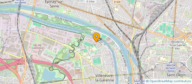 localisation de l'entreprise DUZE DON D'UTILITE AUX ZONES D'ESPOIR à VILLENEUVE-LA-GARENNE