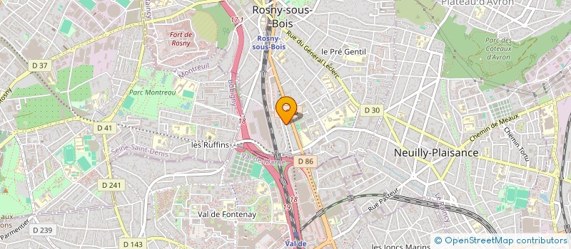 localisation de l'entreprise DUZGUN à ROSNY-SOUS-BOIS