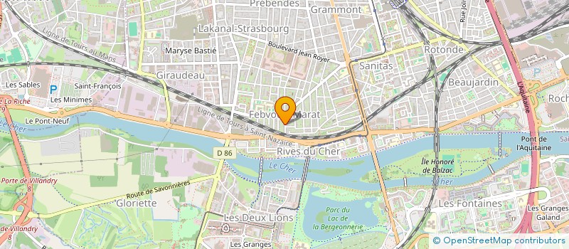 localisation de l'entreprise DV ALIM + à TOURS