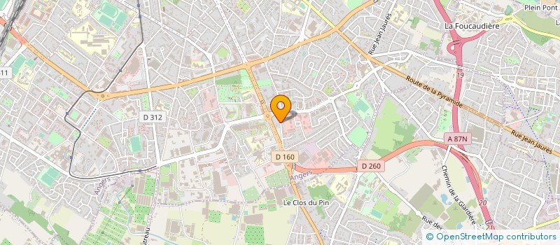 localisation de l'entreprise DV AUDIT CONSEIL à ANGERS