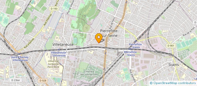 localisation de l'entreprise DV BAT à PIERREFITTE-SUR-SEINE