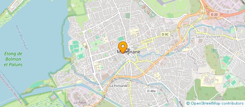 localisation de l'entreprise DV BIKES  MARIGNANE