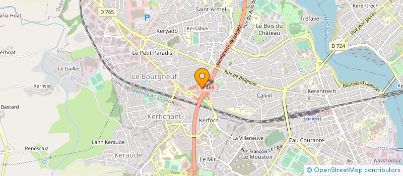 localisation de l'entreprise DV BREIZH  LORIENT