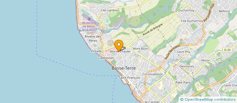 localisation de l'entreprise DV BT à BASSE-TERRE