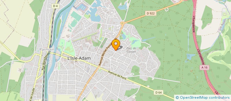 localisation de l'entreprise DV COIFFURE à L'ISLE-ADAM