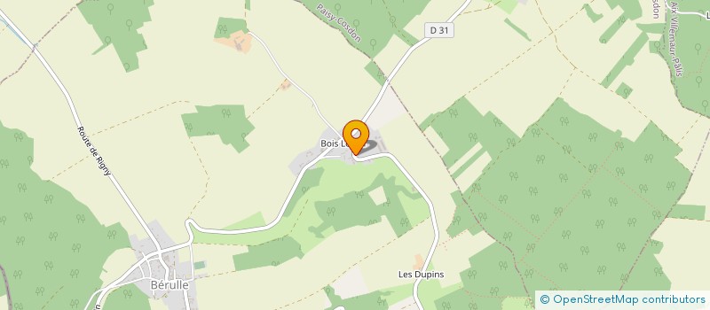 localisation de l'entreprise DV CONCEPT à BERULLE