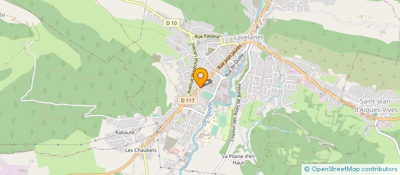 localisation de l'entreprise DV CONSTRUCTION MAISONS EN BOIS à LAVELANET