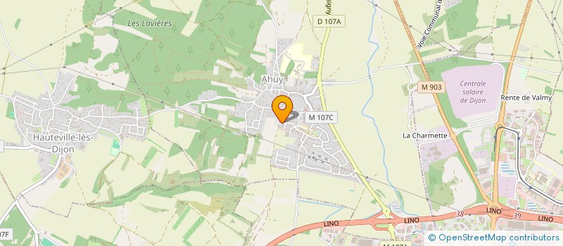 localisation de l'entreprise DV CONSULTING à AHUY
