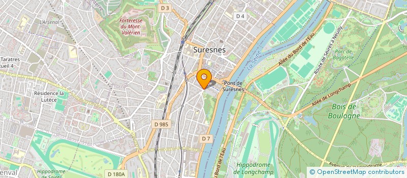 localisation de l'entreprise DV CONTES SAS à SURESNES