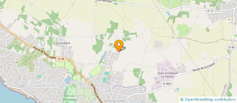 localisation de l'entreprise DV CUISINES  BRETIGNOLLES-SUR-MER