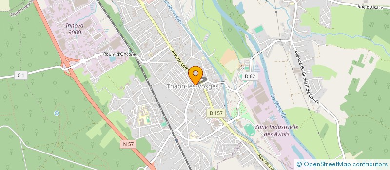 localisation de l'entreprise DV-EMA  THAON-LES-VOSGES