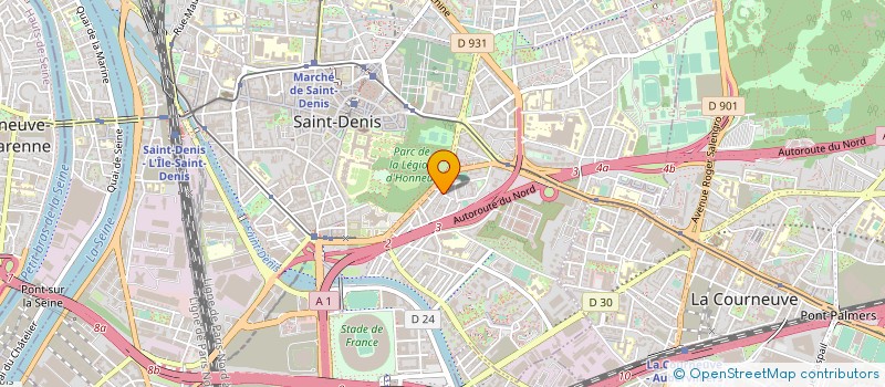 localisation de l'entreprise DV ENSEIGNES LUMINEUSES à SAINT-DENIS