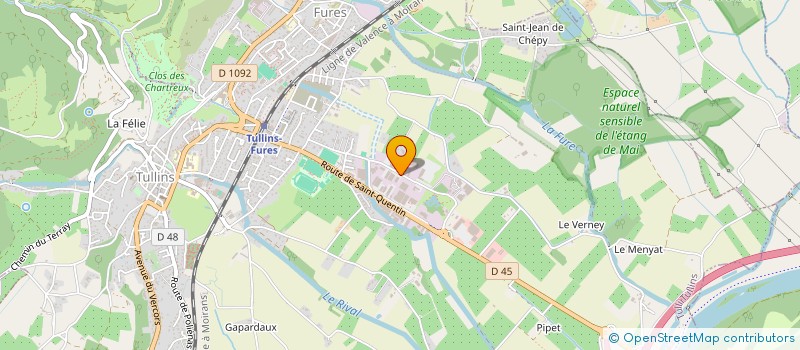 localisation de l'entreprise DV EVENTS  TULLINS