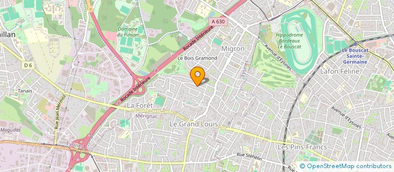 localisation de l'entreprise DV.HENNER  EYSINES