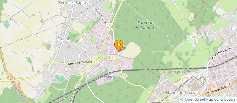 localisation de l'entreprise DV HOLDING  SERRE-LES-SAPINS