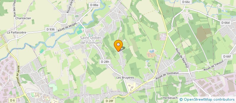 localisation de l'entreprise DV - HSE CONSEILS à SAINT-DIDIER-DE-FORMANS