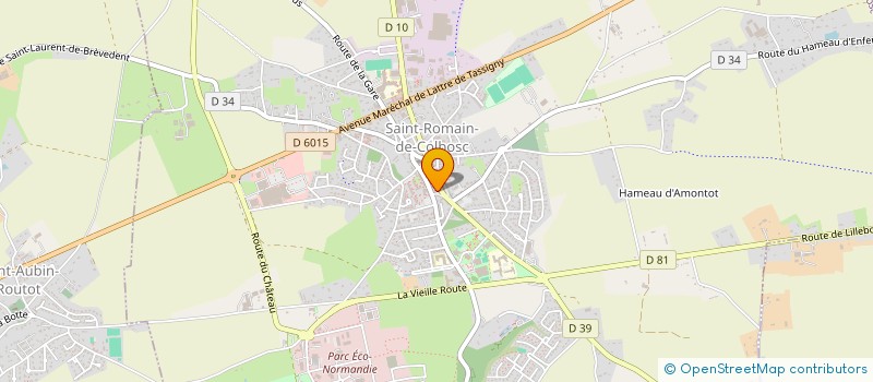 localisation de l'entreprise DV IMMO  SAINT-ROMAIN-DE-COLBOSC