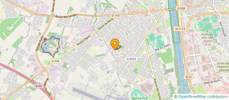 localisation de l'entreprise DV IMMO  LE PASSAGE