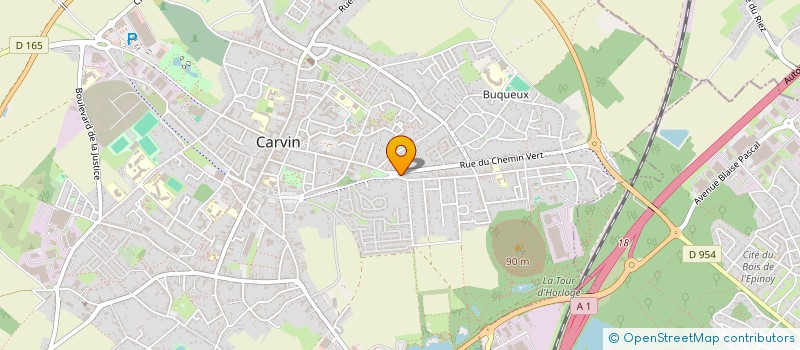 localisation de l'entreprise DV IMMO  CARVIN