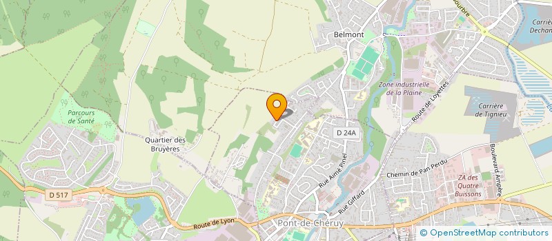 localisation de l'entreprise DV IMMO  PONT-DE-CHERUY