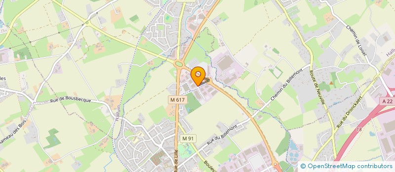 localisation de l'entreprise DV IMMOBILIER à RONCQ