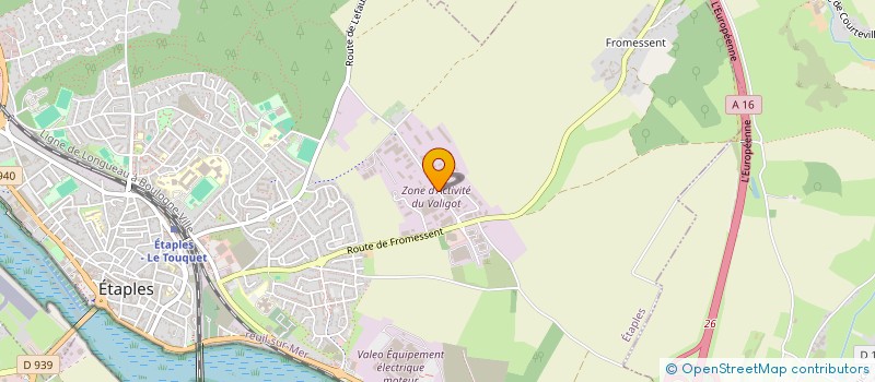 localisation de l'entreprise DV IMMOBILIER  ETAPLES