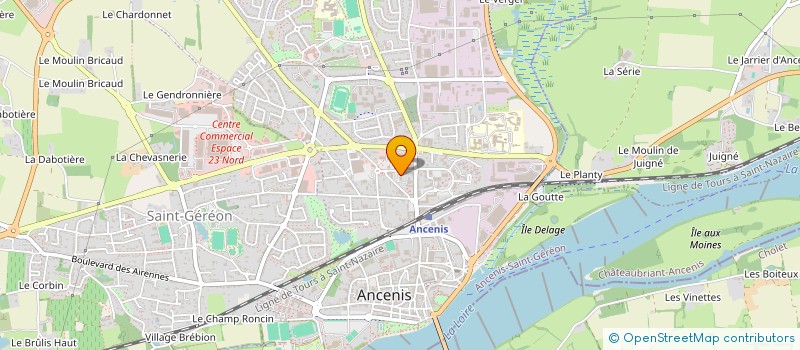 localisation de l'entreprise DV INVEST  ANCENIS-SAINT-GEREON